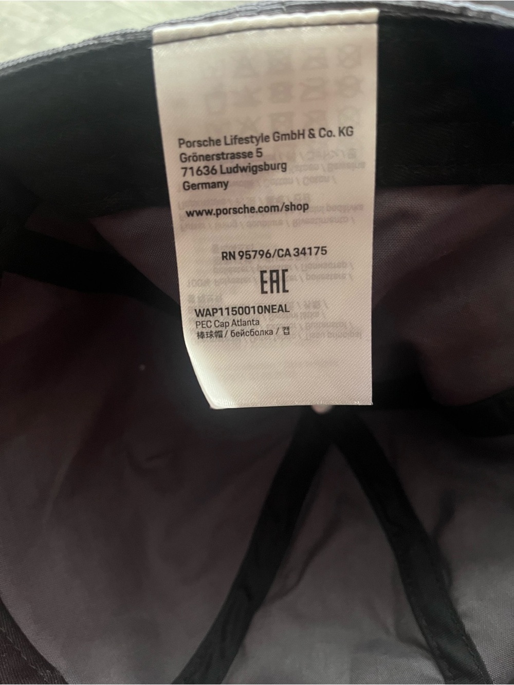 Porsche Experience Center Atlanta Structured Gray Cap - Picture 2 of 4